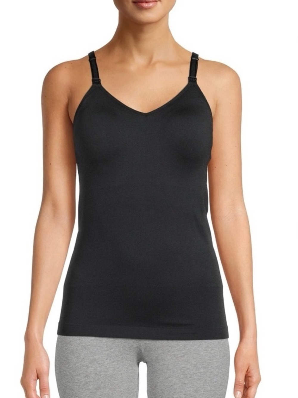 New Destination Maternity Women's Nursing Cami tank Black size XXL